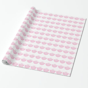 Papier Cadeau Félicitations pour le baptême de petite-fille Rose