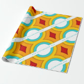 Papier Cadeau feliz cumpleanos rétro (Déroulé)