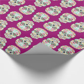 Papier Cadeau Feliz Muertos - Happy Sugar Skulls Wrapper Paper (Coin)