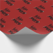 Papier Cadeau Feliz Navidad (Coin)