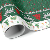 Papier Cadeau Feliz navidad (Coin rond)