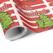 Papier Cadeau Feliz Navidad (Coin rond)