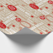 Papier Cadeau Feliz Navidad Joyeux Noel Buon Natale (Coin)