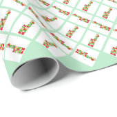 Papier Cadeau Feliz Navidad Noël coloré (Coin rond)