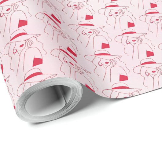 Papier Cadeau Femme (Coin rond)