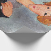 Papier Cadeau Femme aux cheveux rouges, Modigliani (Coin)
