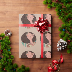 Papier Cadeau Femme Chic Blogueuse Amoureuse des Plantes
