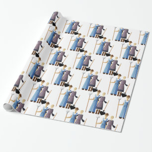 Papier Cadeau Femme d'agriculteur Reine de Spades Thunder_Cove