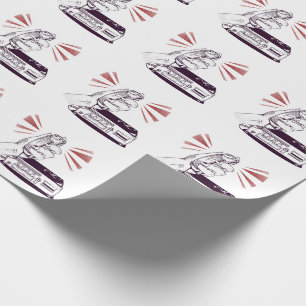 Papier Cadeau Femme de radio de jambon