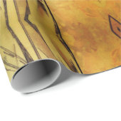 Papier Cadeau Femme élégante Art nouveau Alphonse Mucha (Coin rond)