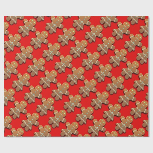 Papier Cadeau Femme en pain d'épices Motif décoratif (Plat)