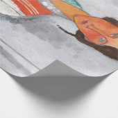 Papier Cadeau Femme gitane avec bébé, Modigliani (Coin)