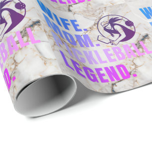 Papier Cadeau Femme Maman Pickleball Legend - Vintage Drôle Femm