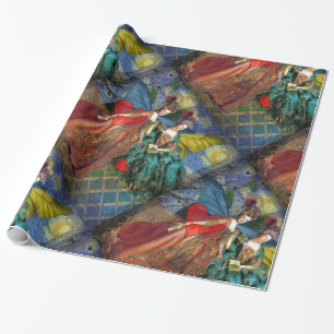 Papier Cadeau Femme Papillon Capricieuse Gémeaux Gothique Classi