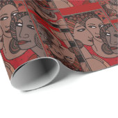 Papier Cadeau Femmes afro-américaines (Coin rond)