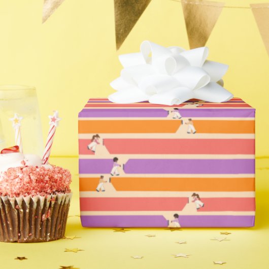 Papier Cadeau Femmes au travail (Fête d'anniversaire)