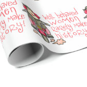 Papier Cadeau Femmes bien conduites (Coin rond)