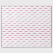 Papier Cadeau Femmes Blanches Pink Chaudes Rameuses Rameurs Équi (Plat)