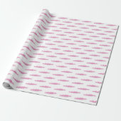 Papier Cadeau Femmes Blanches Pink Chaudes Rameuses Rameurs Équi (Déroulé)
