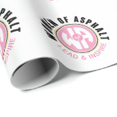 Papier Cadeau Femmes de papier d'enveloppement d'asphalte (Coin rond)