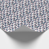 Papier Cadeau Femmes fantasques : Dessin sur le visage (Coin)