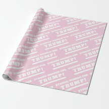 Femmes fortes pour Trump Pink Gift Wrap