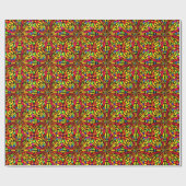 Papier Cadeau Fenêtre rose (Plat)