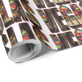 Papier Cadeau Fentes Las Vegas (Coin rond)
