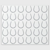 Papier Cadeau Fer à cheval chanceux (Plat)