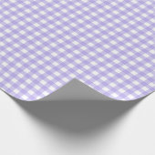 Papier Cadeau Fer clair violet simple Plaid (Coin)
