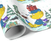 Papier Cadeau Ferald Christmas (Coin rond)