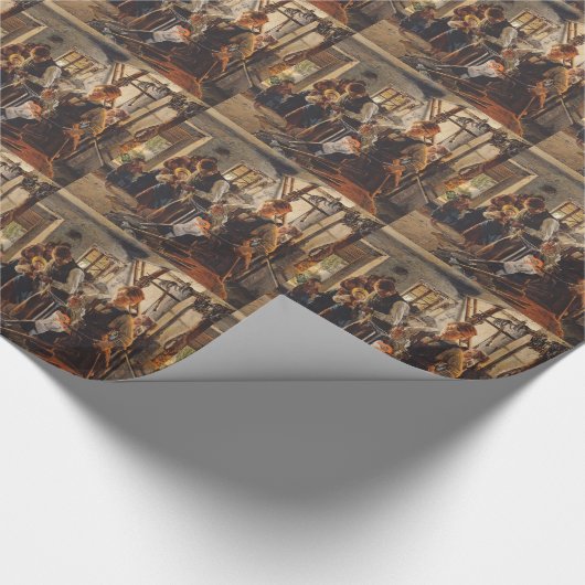 Papier Cadeau Ferdinand Georg Waldmüller : Au maréchal-ferrant (Coin)