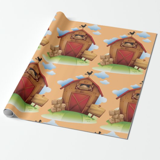 Papier Cadeau Ferme (Déroulé)