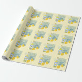 Papier Cadeau Ferme aux citrons Rétro (Déroulé)