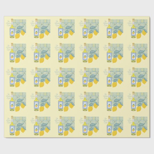 Papier Cadeau Ferme aux citrons Rétro (Couture)