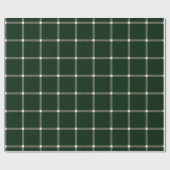 Papier Cadeau Ferme campagne dessinée à la main plâtre vert pin (Plat)