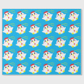 Papier Cadeau Ferme de poulet Fête d'anniversaire Enfants (Plat)