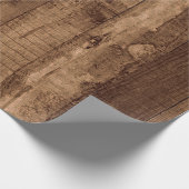 Papier Cadeau Ferme reprise rustique en bois de grange (Coin)