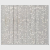 Papier Cadeau Ferme rustique Shabby Chic Bois Blanc Décoratif (Plat)