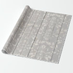 Papier Cadeau Ferme rustique Shabby Chic Bois Blanc Décoratif<br><div class="desc">papier d'emballage personnalisé</div>