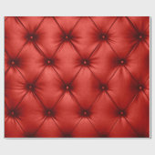 Papier Cadeau Fermer la texture arrière - plan du capiton rouge (Plat)