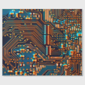 Papier Cadeau Fermeture de la carte de circuits électroniques. a (Plat)