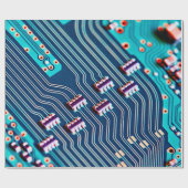 Papier Cadeau Fermeture de la carte de circuits électroniques. a (Plat)
