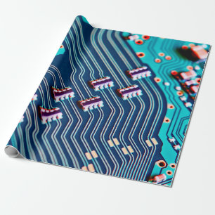 Papier Cadeau Fermeture de la carte de circuits électroniques. a