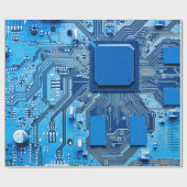 Papier Cadeau Fermeture de la carte de circuits électroniques. c (Plat)