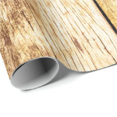 Papier Cadeau Fermeture de l'ancienne texture de bois fond abstr (Coin rond)