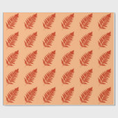 Papier Cadeau Fern 1, Mandarin Orange (Plat)