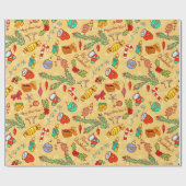 Papier Cadeau Ferveur de Noël (Plat)