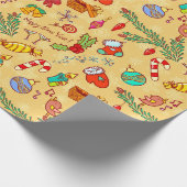 Papier Cadeau Ferveur de Noël (Coin)