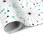 Papier Cadeau Festif Atomique (Coin rond)